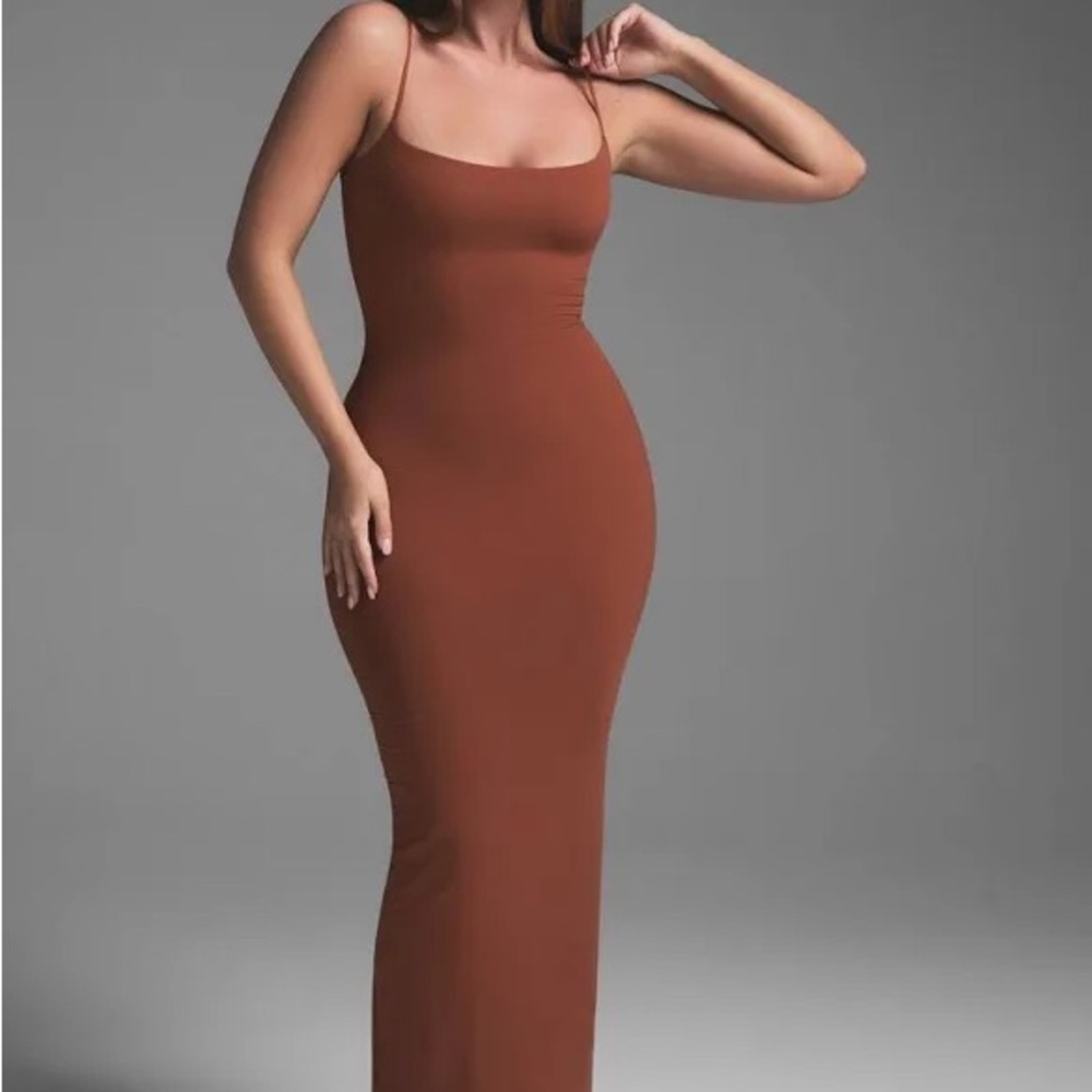 Skims Fits Everyone Slip Dress - Saffron